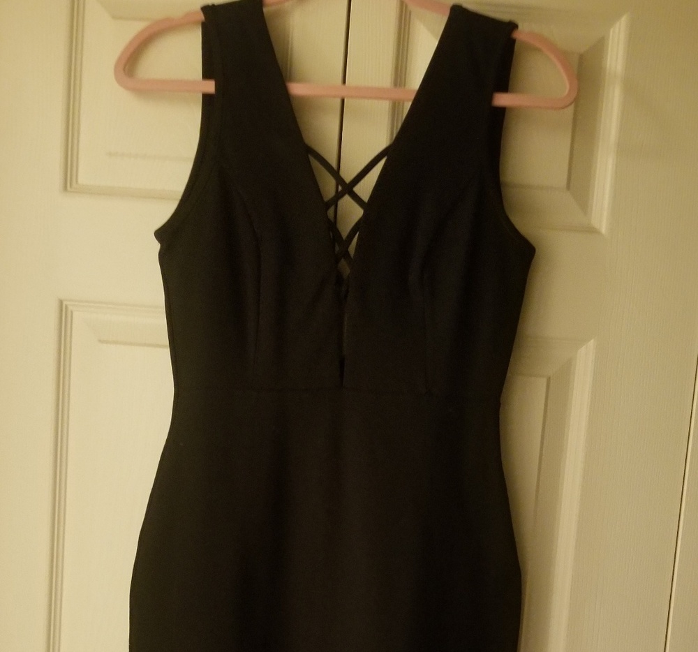 Lace-up club dress